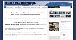 Desktop Screenshot of micronmachineworks.com